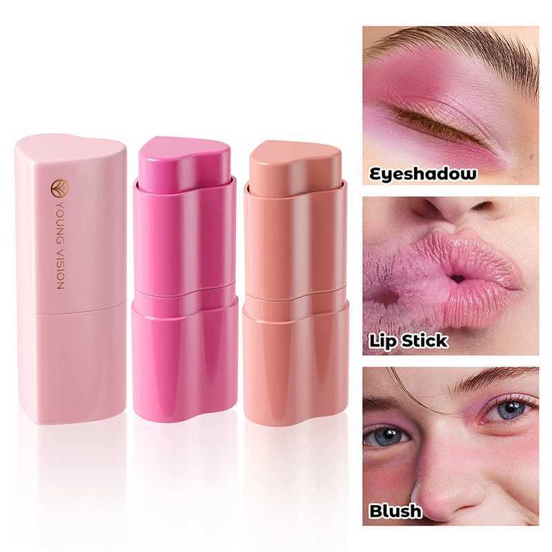 Heart-shaped Pocket B Cream Sticks Natural Eyeshadow Brighten Lip Tint Cheek Shading Cute Purple Rouge Ber Korean MakeupW250220