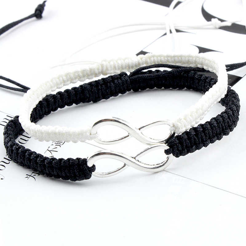 Charm Bracelets 8-character lucky hand rope hand woven bracelet couples best friend gift jewelry bracelet ladies bracelet H25220