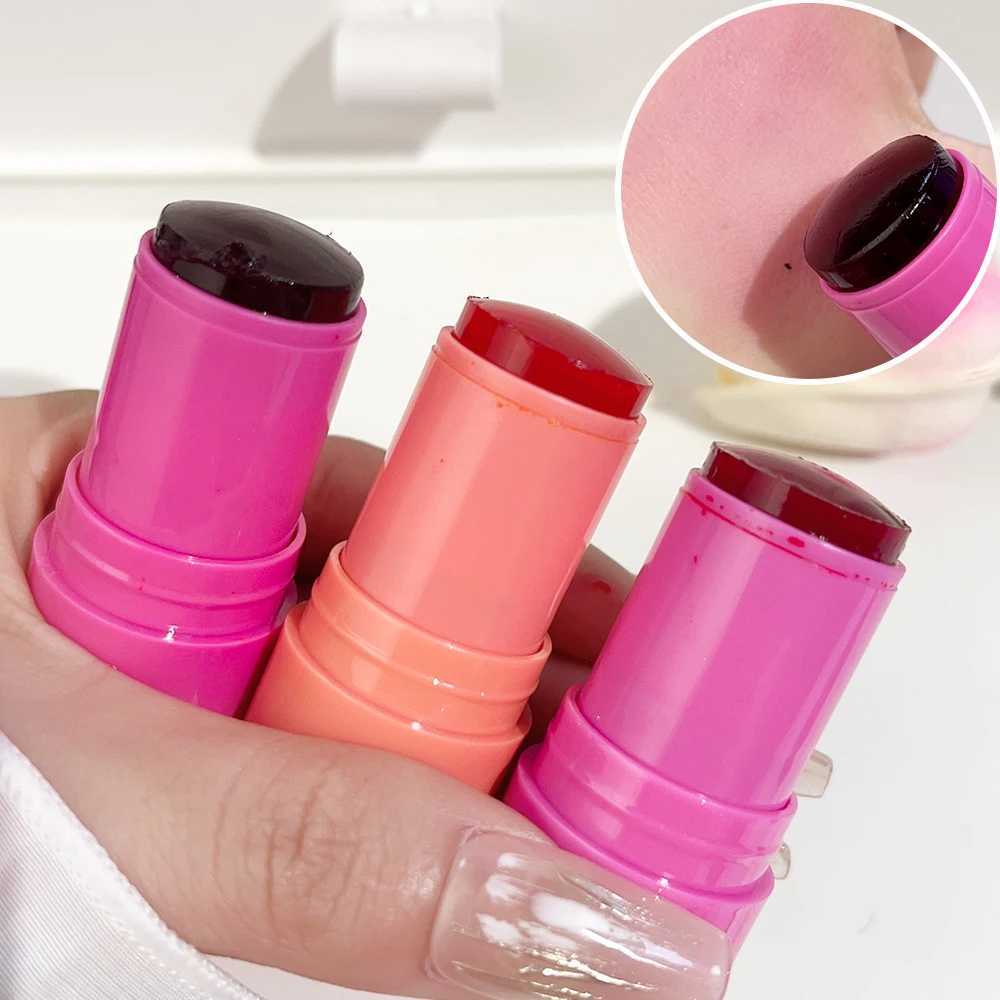 Moisturizing Jelly B Stick 2-in-1 Lipstick Natural Lasting Brighten Rouge Contour Stick Waterproof Lip Gloss Korean MakeupW250220