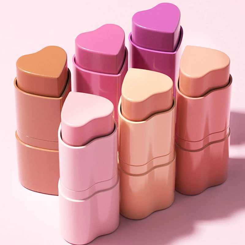 Heart-shaped Pocket B Cream Sticks Natural Eyeshadow Brighten Lip Tint Cheek Shading Cute Purple Rouge Ber Korean MakeupW250220