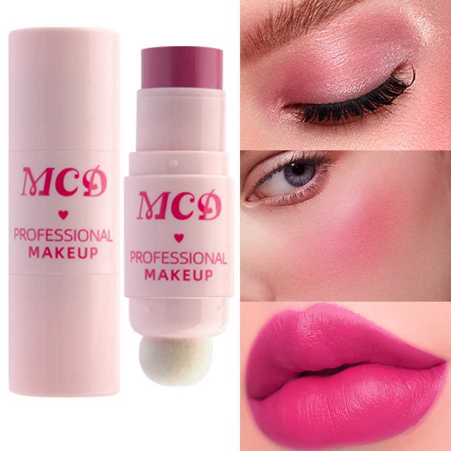 3 In 1 Cream B Stick Long-lasting Waterproof Moisturizing B Stick B Eyeshadow Lipstick Multifunctional Face Makeup LW250220
