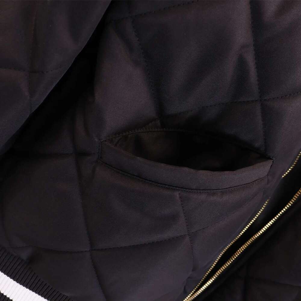 Men's casual cotton palm jacket, gold embroidery, brown, black, autumn, winter, brand new, 2023