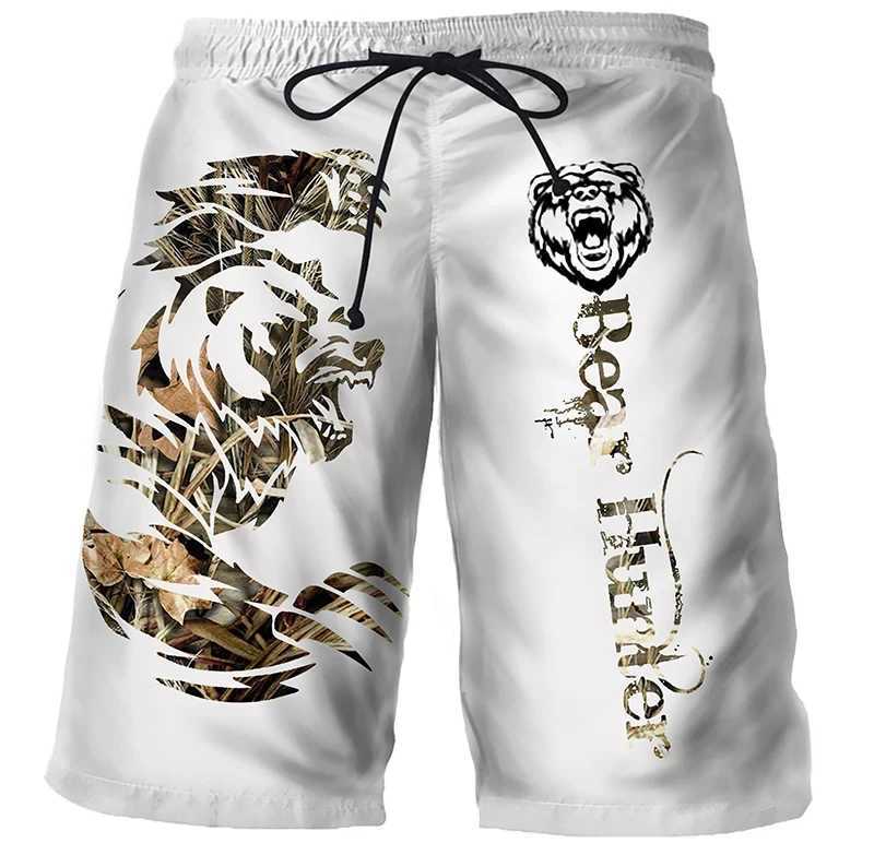 Cool Tiger Lion Wolf Summer Swimwear Shorts Comfortable Surf Board Shorts Quick Dry Swimsuit Sport Trunks Men Beach Shorts Boys X250220