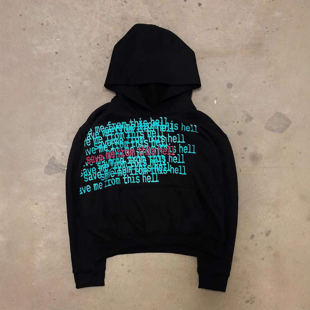 Y2K Long-Sleeved Hoodie: Perfect Gift for Boyfriend with Trendy Printed Pattern