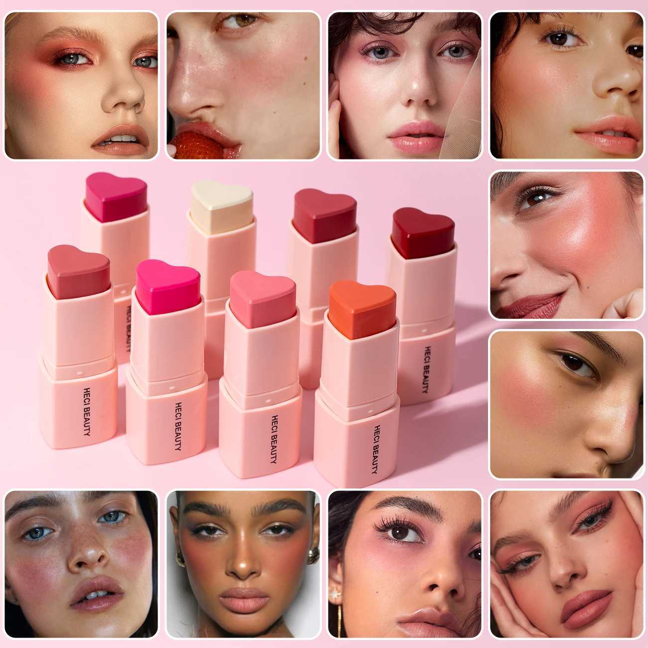 Velvet Cream B Stick Waterproof Buildable Matte Ber Multi-Use Makeup Stick Hot Pink Gifts For Mother GirlW250220
