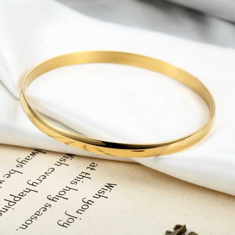 Stainl Steel 3 Color Luxury Brand r Gold Bracelet For Women Gift Fashion Bangle Silver Jewelry Free Shipping 2024XJ250219