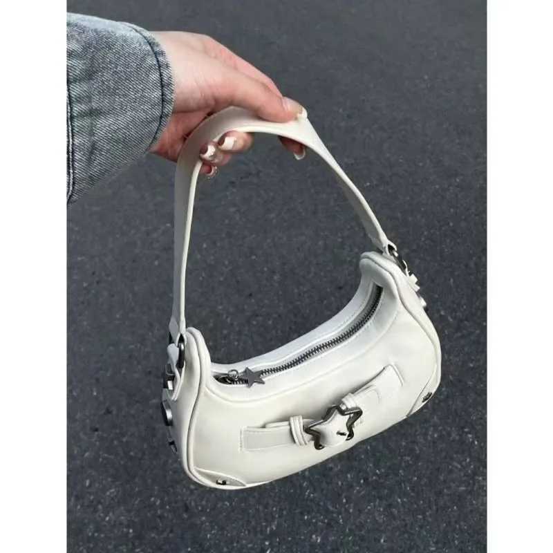 Handbag womens small bag mobile phone bag new high-end feeling autumn retro denim star girl shoulder bag niche hand bag Y250218