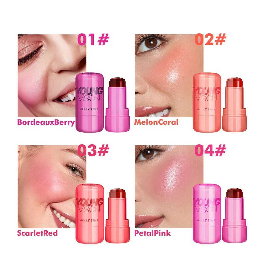 VISION Multi-Color Jelly B Stick Q Pinberry Lip Dye Stick for Lip and Cheek Natural and Easy Tinting Lip Gloss StickW250220