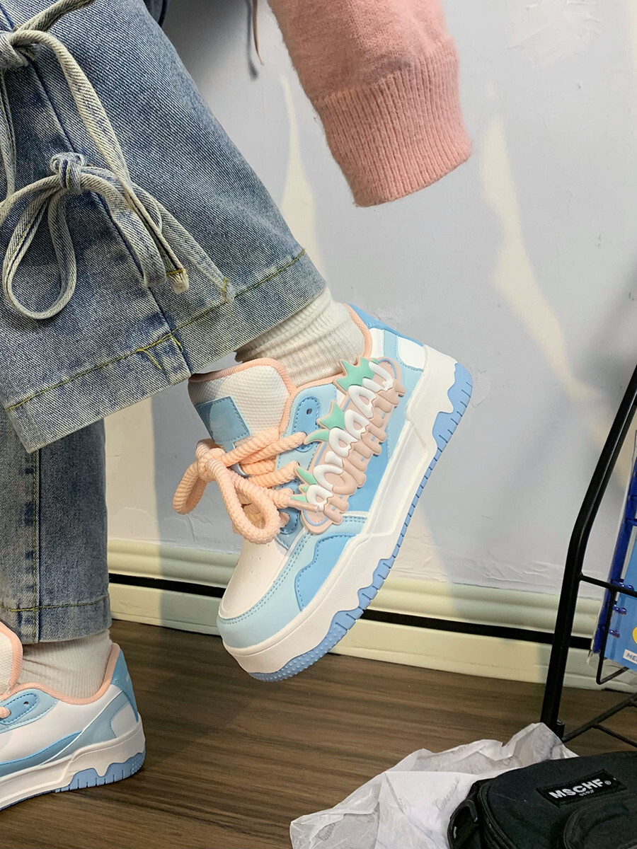 Women's New Dopamine White Thick Sole Height Increasing Women's Shoes Designer Shoes Casual Multifunctional Sports Shoes Breathable Mesh Mil