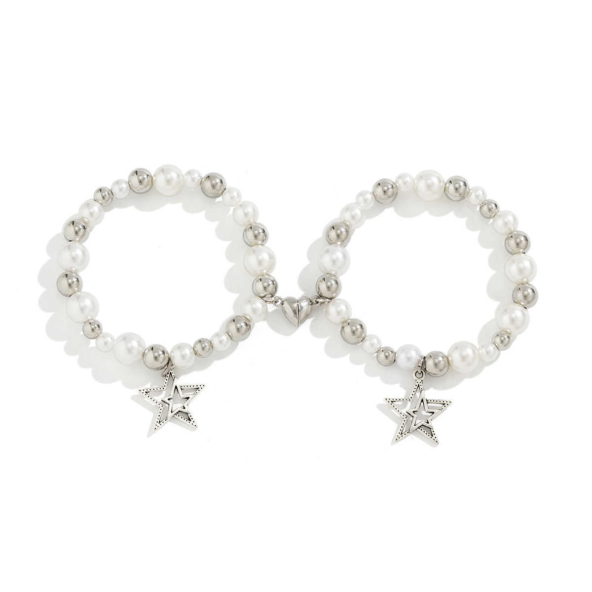 Charm Bracelets Star pendant tassel set bracelet simple and versatile magnetic heart-shaped StarBrelet bracelet H25220 2 G1CA