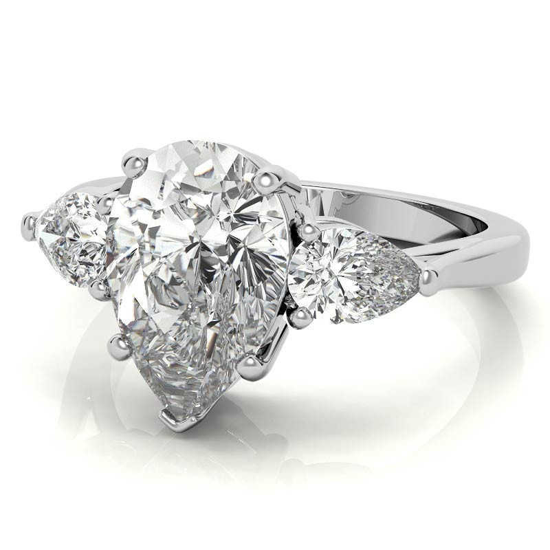 AAA Gems Classic 14k 18k Moissanite Jewelry Engagement Wedding Ring 2ct Moissanite Diamond Ring