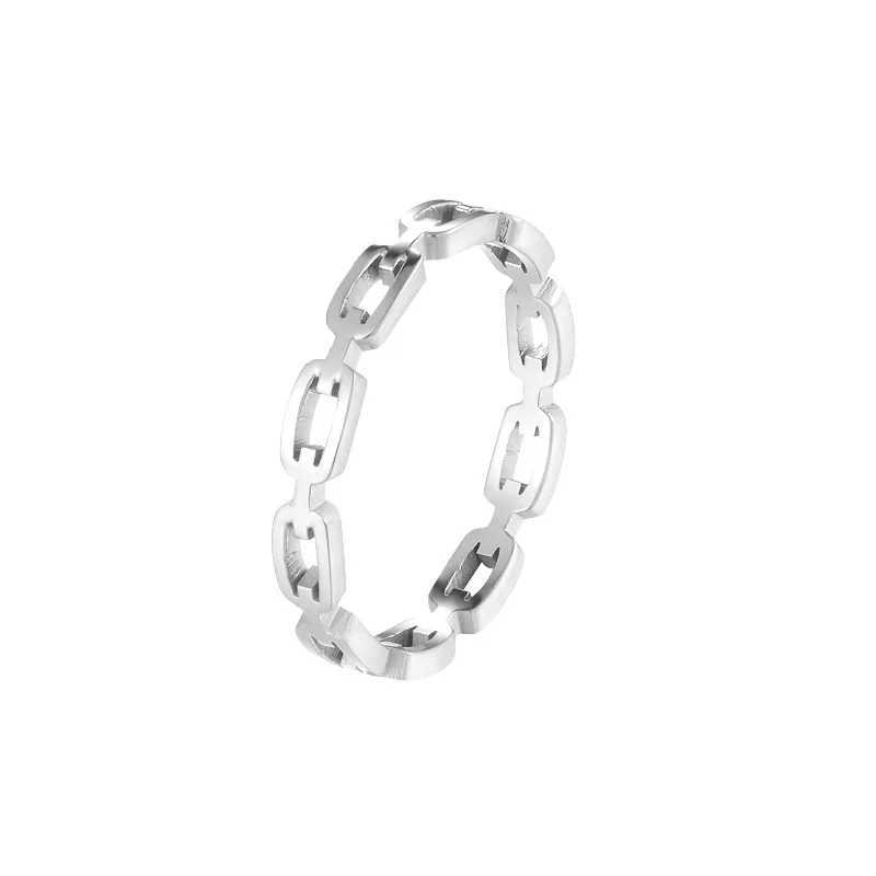 Stainless steel ring with chain links mens Venturi ring Geely ring finger gold silver ring set Venturi jewelry gift X250220