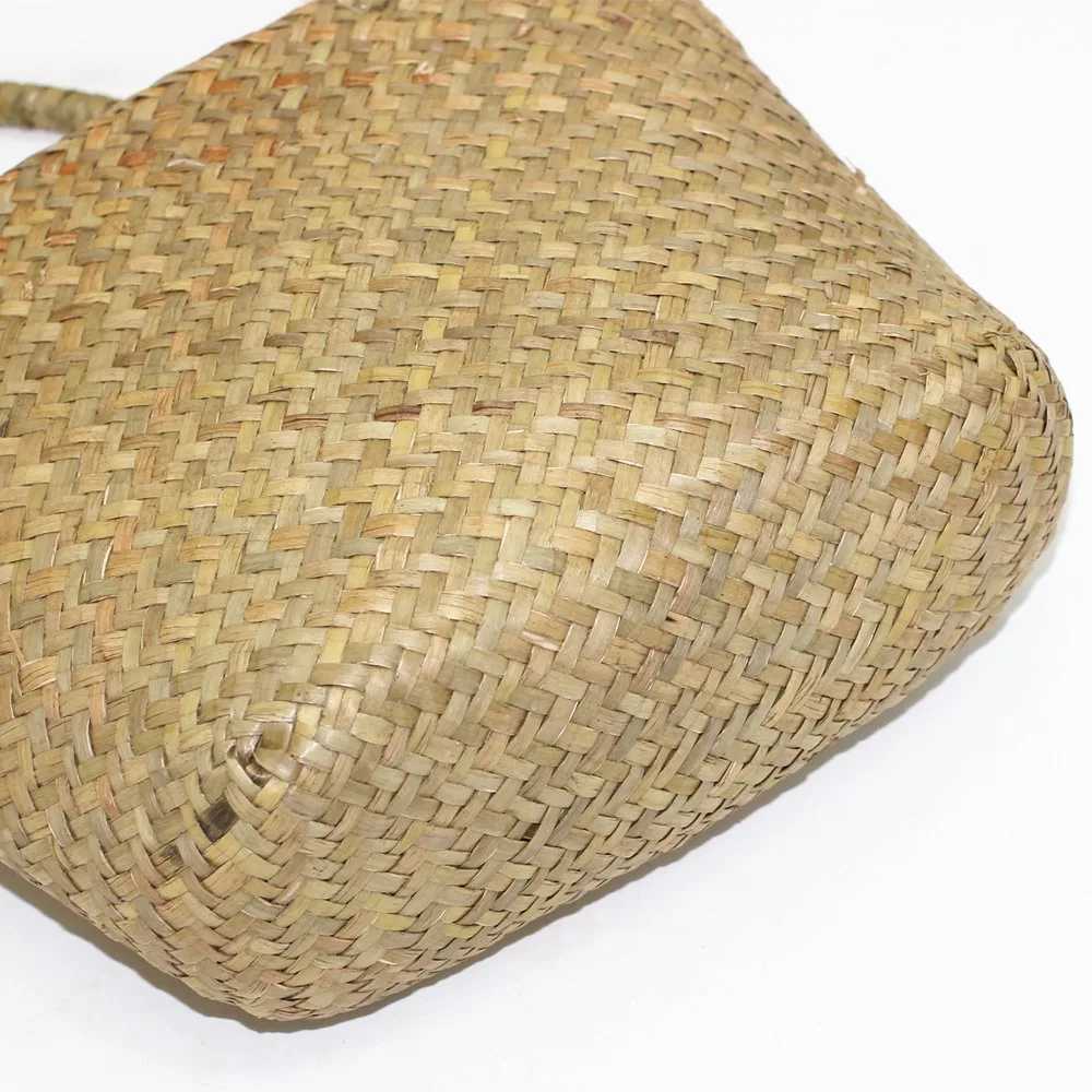 Womens Classic Straw Summer Beach Sea Shoulder Bag Handbag Tote Small Z250219