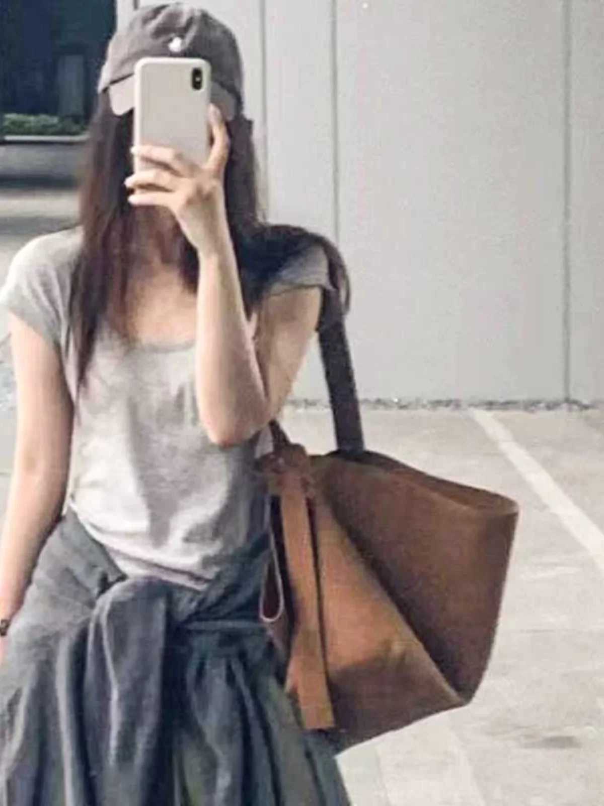 Faux Suede Tote Bags For Wen Luxury Designer Handbag And Purse 2024 New In Vintage Large Capaci Chain Cmuting Shoder Z250326