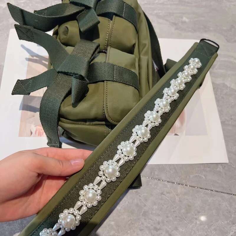 Bow Decoration Messenger Square Bags For Women Designer Handbags And Purses 2024 New In Fashion Pearl Shoulder Crossbody