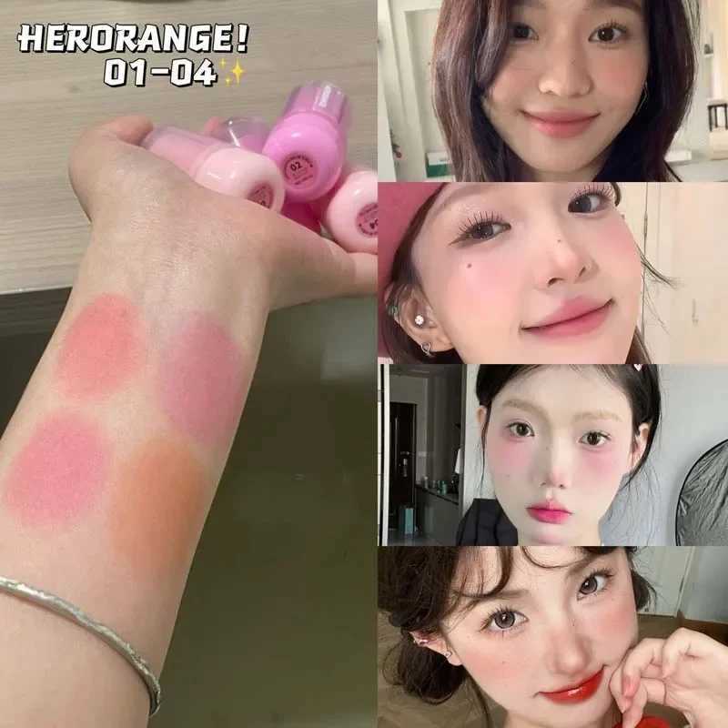 Fruit Jelly B Stick Strawberry Rose Tint Cheek Color Brighten Lips and Cheeks Rouge Lasting Waterproof Makeup Ber SticksW250220