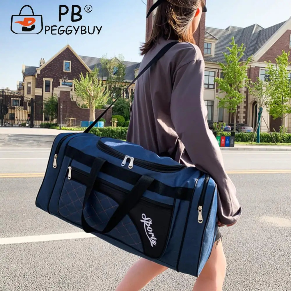 Oxford Dry Wet Separation Bags Waterproof Fitness Training Bag Multifunctional Wear-resistant Side Zippers for Outdoor Football 250214