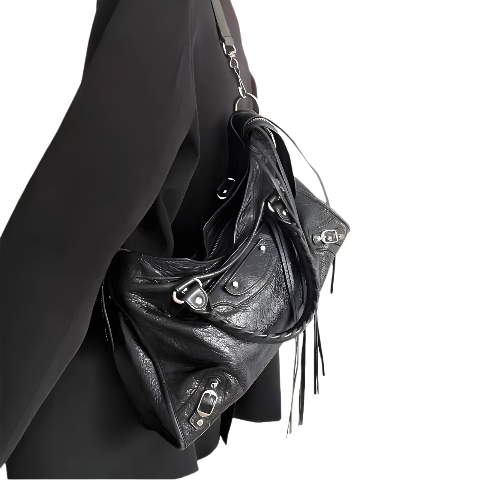 Free shipping 2025 New designer Shoulder Bags Motorcycle Bag For womans flap rivet square bag handbag women crossbody tote bag
