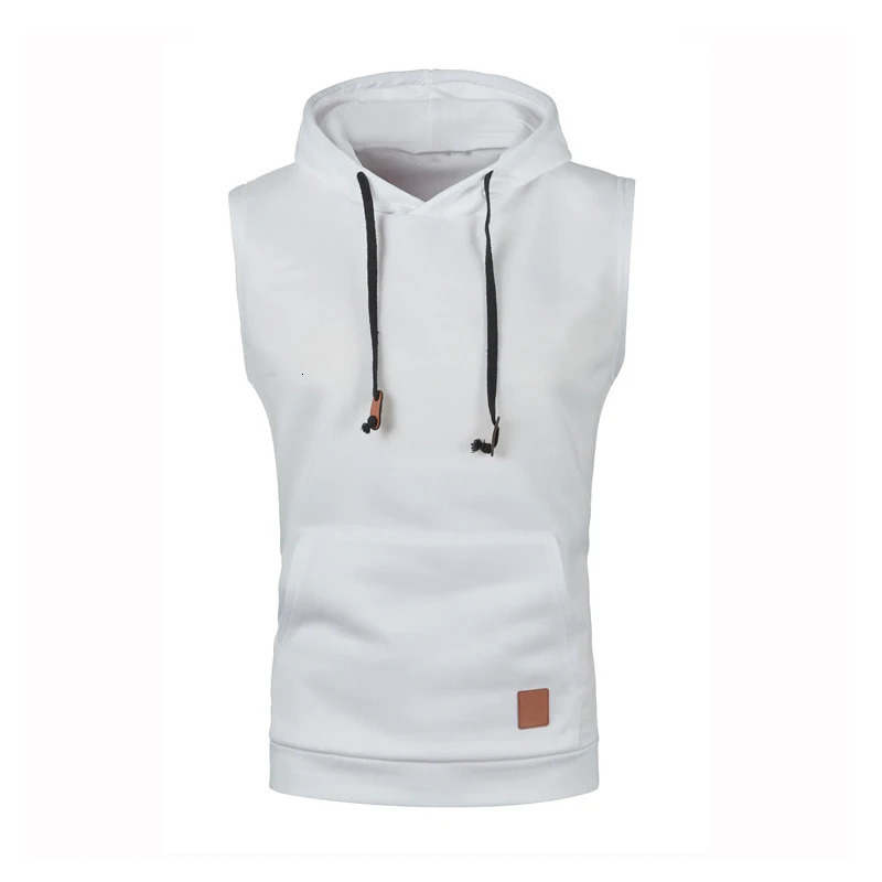 Autumn Winter Fashion Waistcoat Men Fleece Sweater Vest Male Casual Jumpers Sleeveless Knitwear Hooded Knit Vest Man Clothing 250219