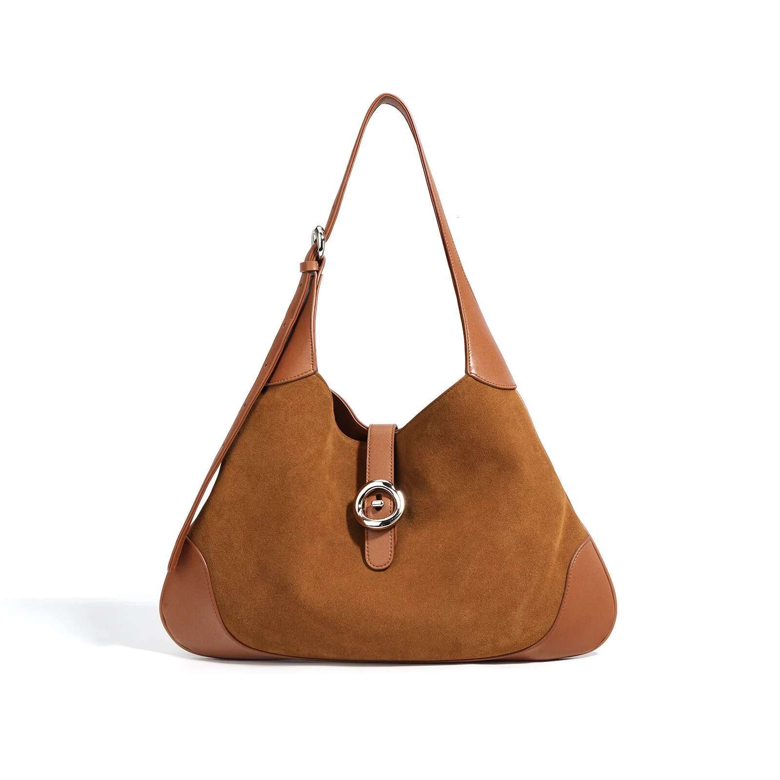 Fashion Bags 2025 Suede Leather Shoulder Bag Women's Bags Hand Ladies High Quality Of Half Moon Tote Bag