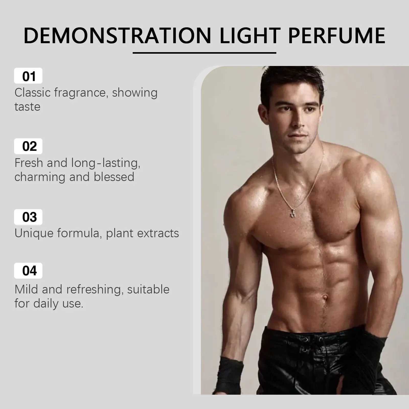 Roxelis 50ml Men Cologne Charming Perfume Lasting Pheromone Natural Fresh Scent Deodorant Dating Attract Flirting Perfume SprayXJ250220