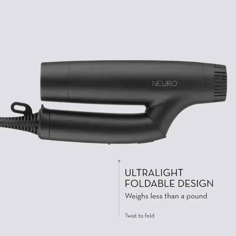 Folding High-Velocity Hair Dryer with 0000 RPM Brushless Motor For Fast Drying Travel Blower Dry W250220