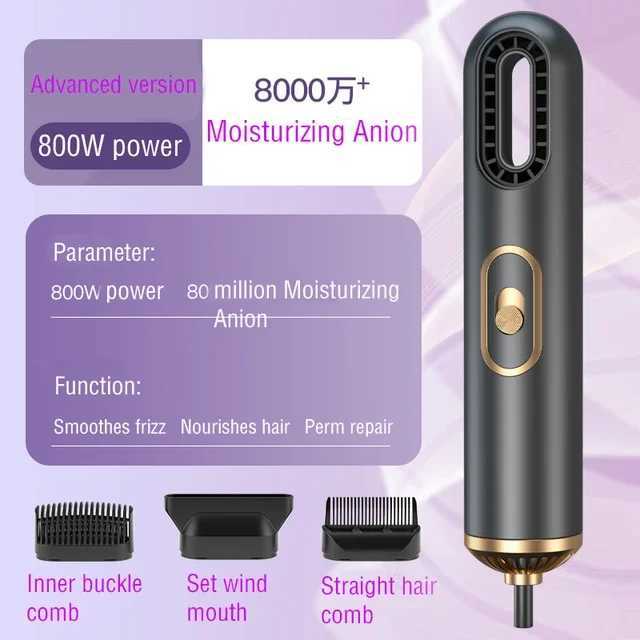 TABELL 3-in- Hair Dryer - Hot/Cold Air Blue Light Negative Ion Professional Styler for Home Salon Travel W250220