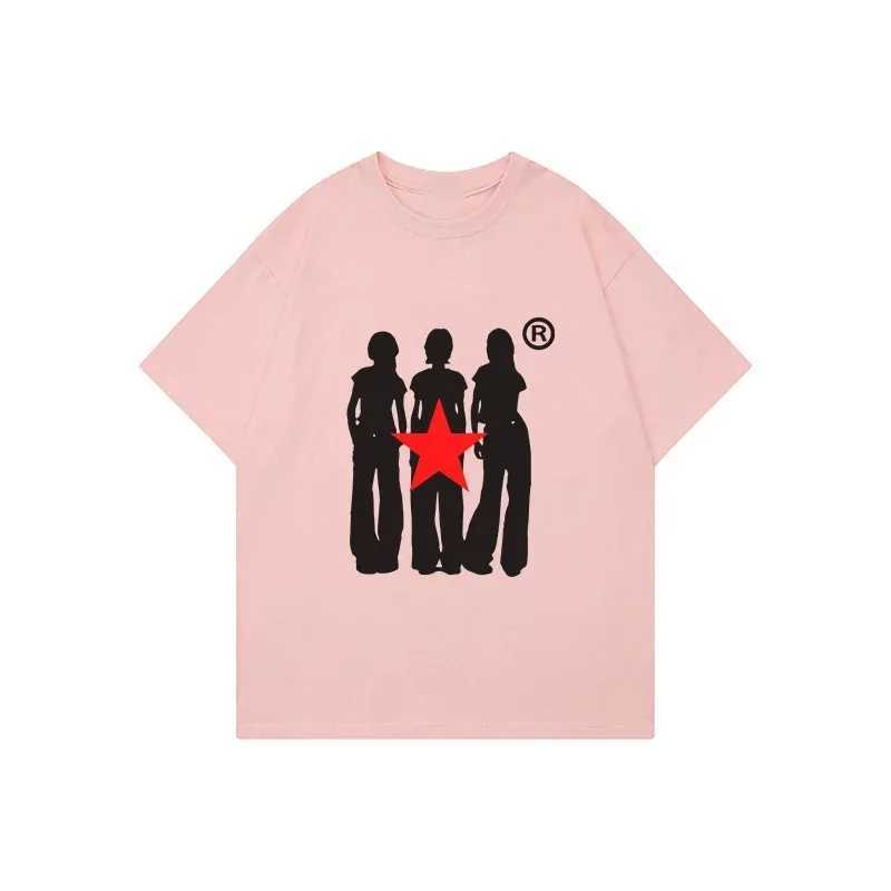 T-shirts Y2K Womens Cotton T-Shirt Street Harajuku Aesthetic Flat Print Casual Short Sleeve T-Shirt Vintage Hiphop Loose Top Punk Goth H250220
