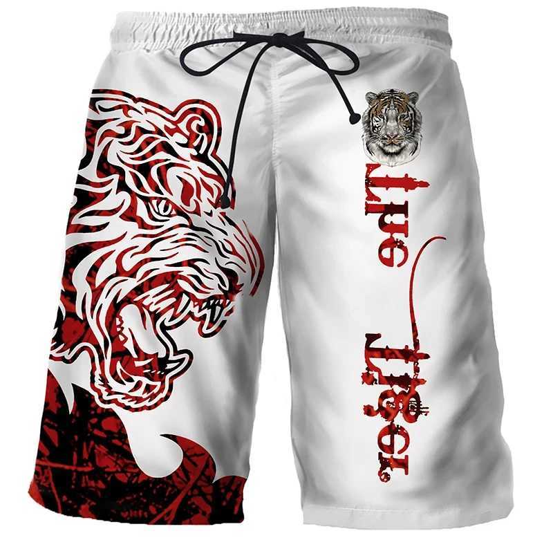 Cool Tiger Lion Wolf Summer Swimwear Shorts Comfortable Surf Board Shorts Quick Dry Swimsuit Sport Trunks Men Beach Shorts Boys X250220