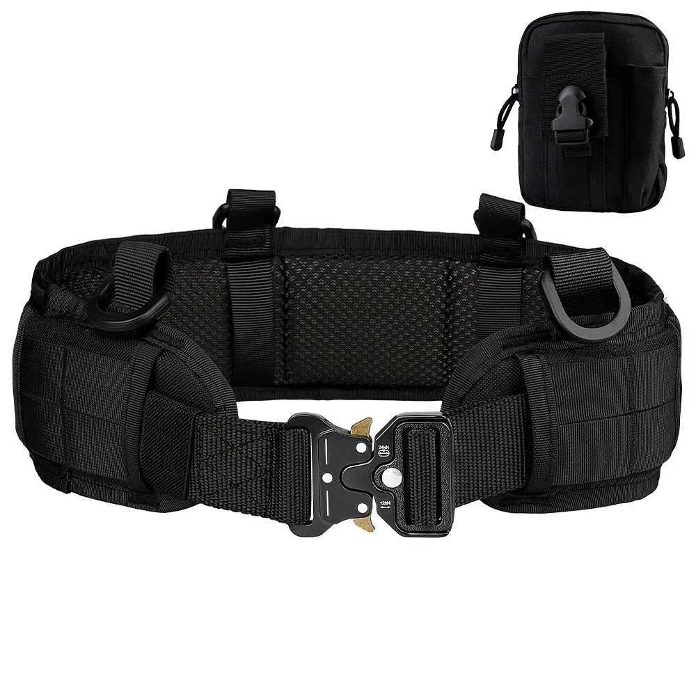 Tactical Padded Belt Airsoft CS Combat Molle Airsoft Belts Tactical Vest Duty Paintball Waist Belt War Game Hunting AccessoriesXJ250219