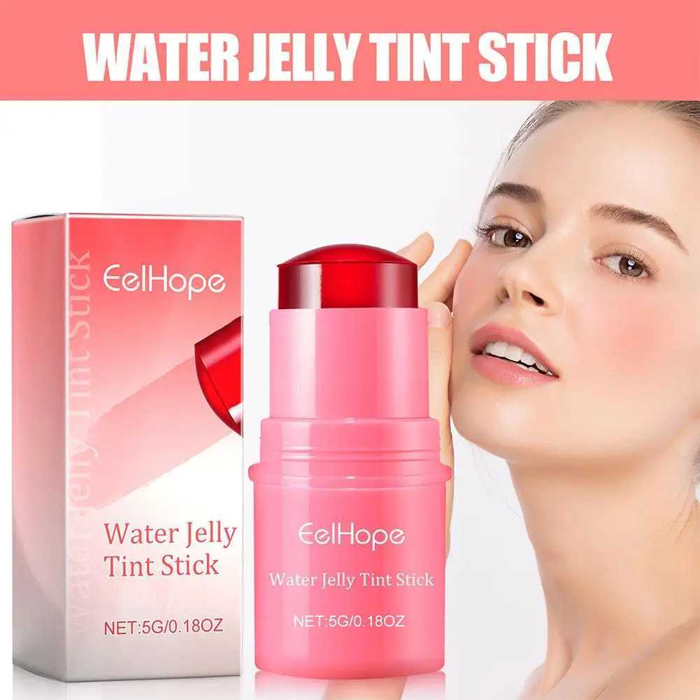 Water Jelly Tint Stick Lip Cheek B Stain Rotatable Colors Stick 4 Powder Ber Easy Rouge Coloring Moisturizing PenW250220