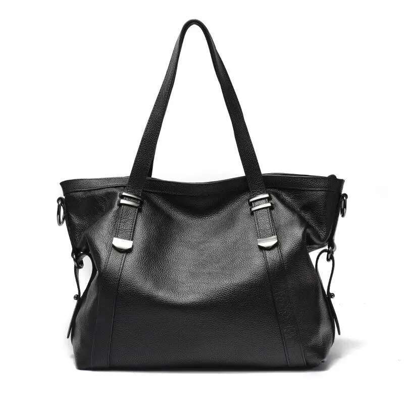 2024 New Fashion Women Handbags European Designer Cow Genuine Leather Shoulder Bags Female Brand Crossbody Large Bag