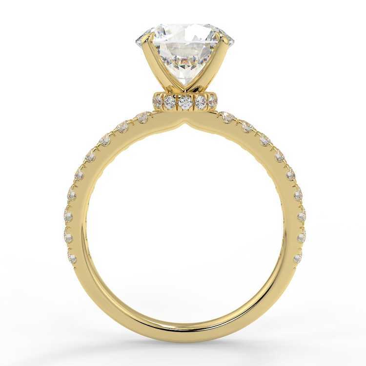 Moissanite 14K Gold Diamond Ring Big Gold Ring Jewelry Rings Engagement