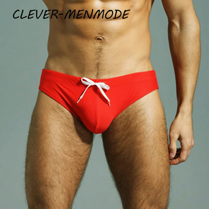 Mens Sexy Summer Beach Bikini Swimming Briefs Swimsuit Fashion Fetish Breathable Large Pouches Surf Shorts Beachwear 250220