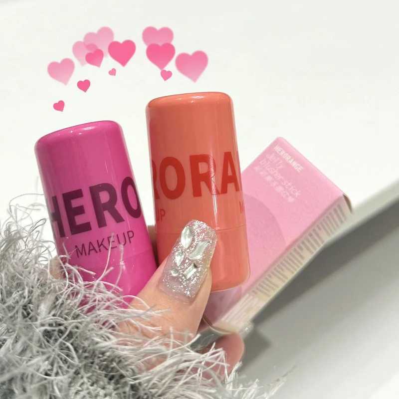 Strawberry Jelly B Stick Brighten Cheek Rouge Dual Use of Lips and Cheeks Waterproof Lasting Red Tint Cheek ColorW250220