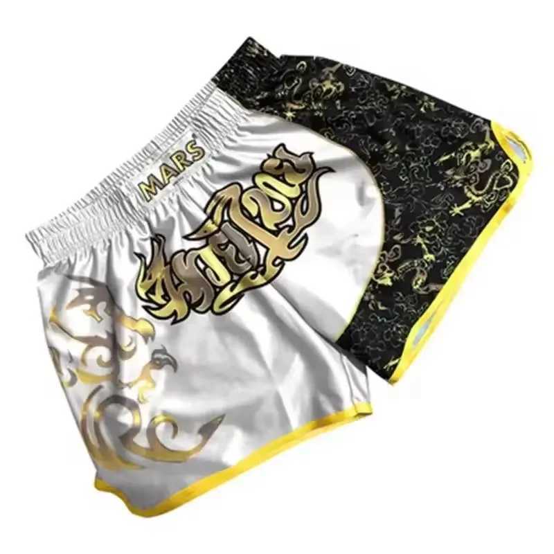 YOKKAOVENUMBoxing Shorts Male MMA Boxing Shorts Comprehensive Training Sanda Muay Thai Gym Fitness Sports Shorts X250220
