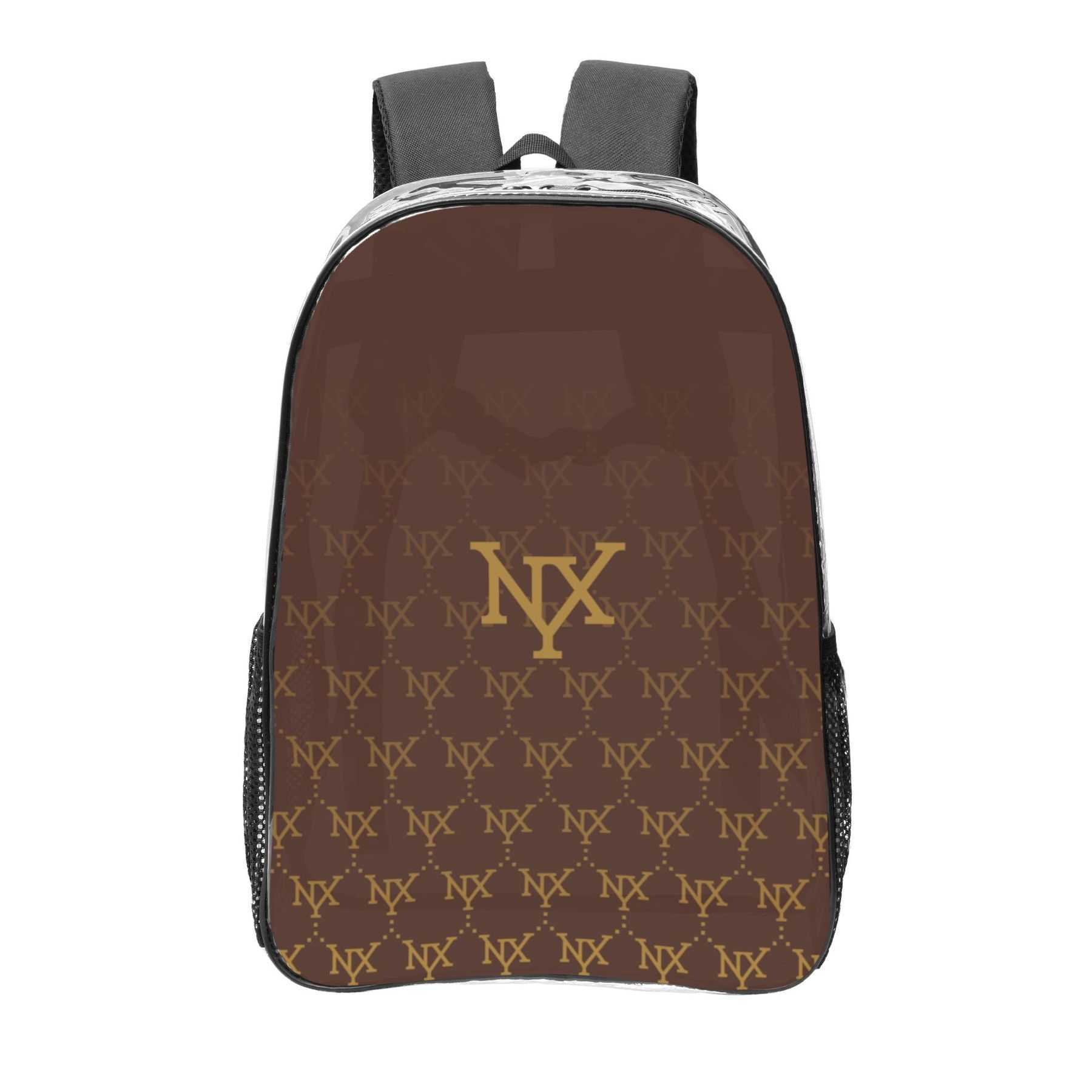 NXY Pvc Backpack Designers Back Pack Mens Bags Casual Lightweight Travel Backpacks Women Print Street Bookbag Bagpack 250220