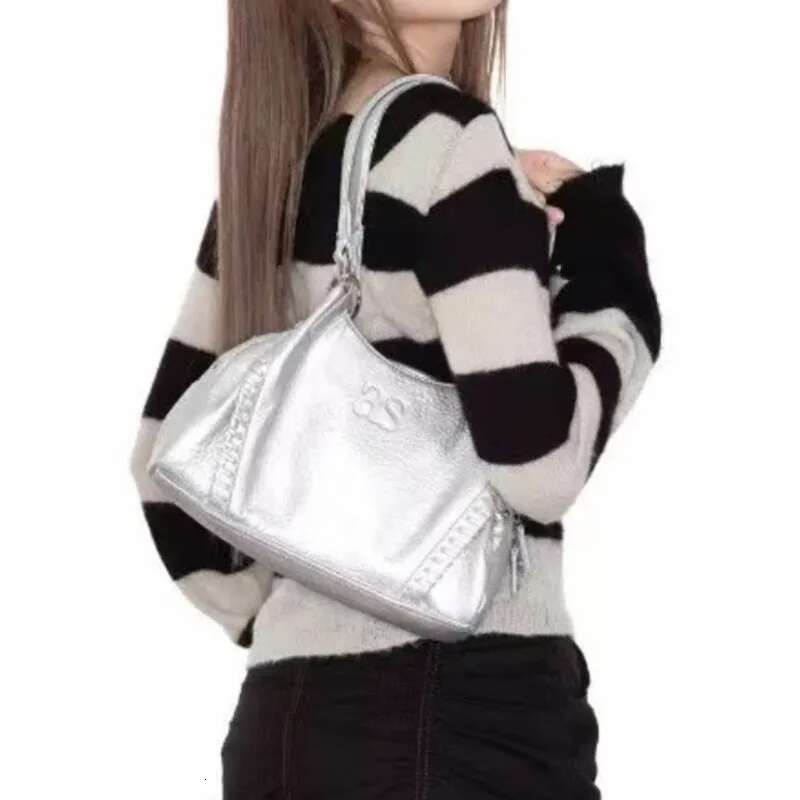 Letter Print Korean Brand Hobos Handbags PU Leather Fashion Shoulder Large Capacity Commuter Tote Bag Elegant Bags For Women