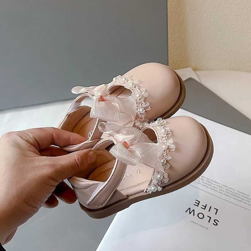 2025 Spring New Children Princess Leather Shoes for Girls Fashion Korean Style Elegant Soft Bottom Anti-slippery Dress Shoes X250220