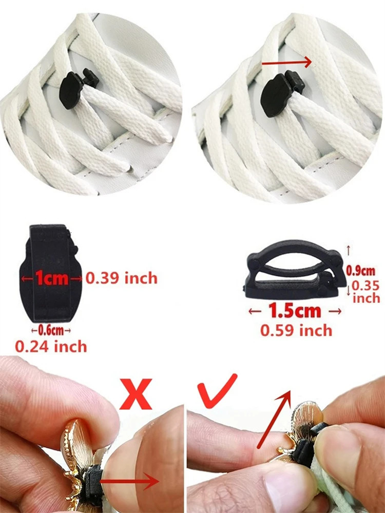 2PCS Bling Jewelry Shoe Lace Charms ABS Beads Buckles Decorations DIY Luxury Rhinestone Shoelace Clips Accessories Fit Sneakers 250219