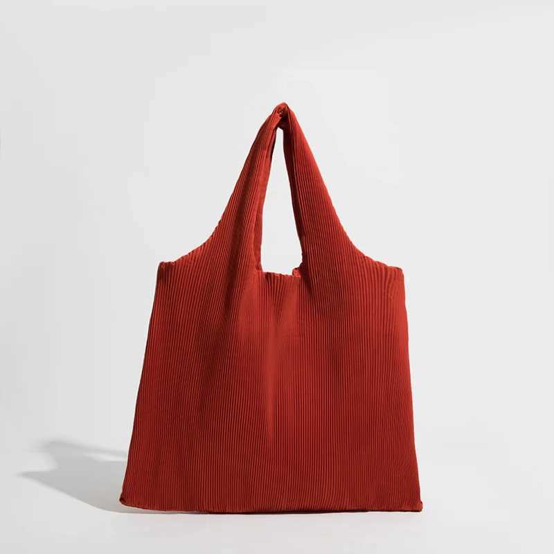 MABULA Large Capacity Pleated Tote Shopping Handbag Ruched Design Reusable Work Shoulder Bag Portable Women Summer Beach Purse Z250219