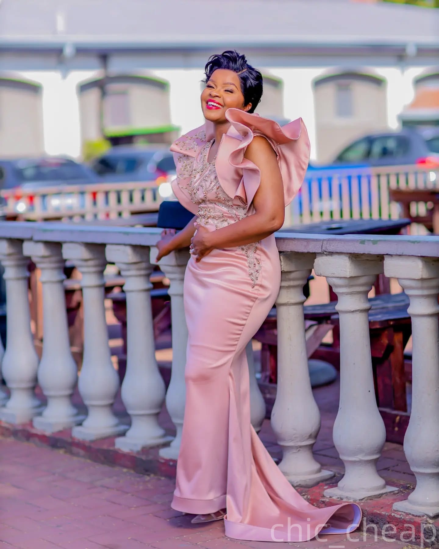 Blush Pink Mermaid Prom Dresses 2025 Lace Beaded Satin V-neck Evening Formal Party Second Birthday Engagement Gowns Plus Size Dress For Special Occasi
