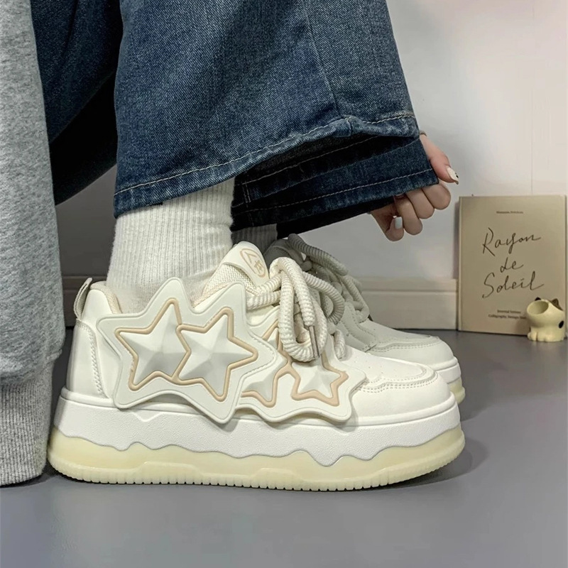 Women's 2025 Spring/summer New Cotton Designer Shoes Personalized Small Multi Functional Sports Shoes Breathable Casual Thick Bottom White Shoes 