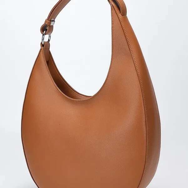 New Women's Genuine Leather Retro Crescent Design High End Versatile Fashion Shoulder Crossbody Bag