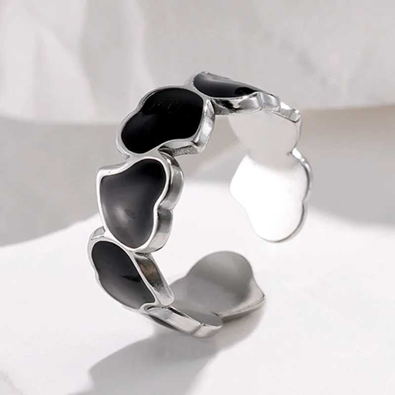 Bohe Stainless Steel Rings for Women Girls Aesthetic Open Finger Ring Fashion Jewelry Engagement Rings for Women X250220