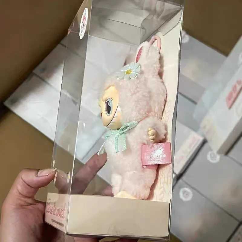14cm 1 1 Labubu Mokoko 1st Spring Flower Sweetheart Vinyl Doll Kawaii Cute Pendant Decoration Doll For Kid Girl Holiday GiftT250219