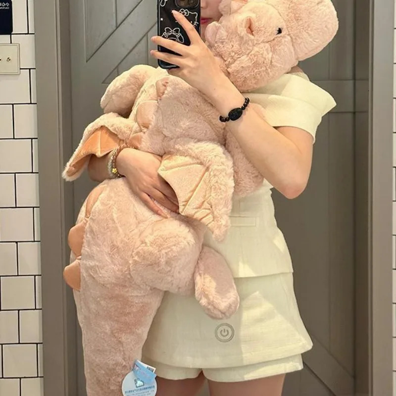 90cm Plush Pillow Little Flying Dragon Doll Sleep Pillow Dinosaur Plush Toy Cute Little Flying Dragon Plush Doll 250219