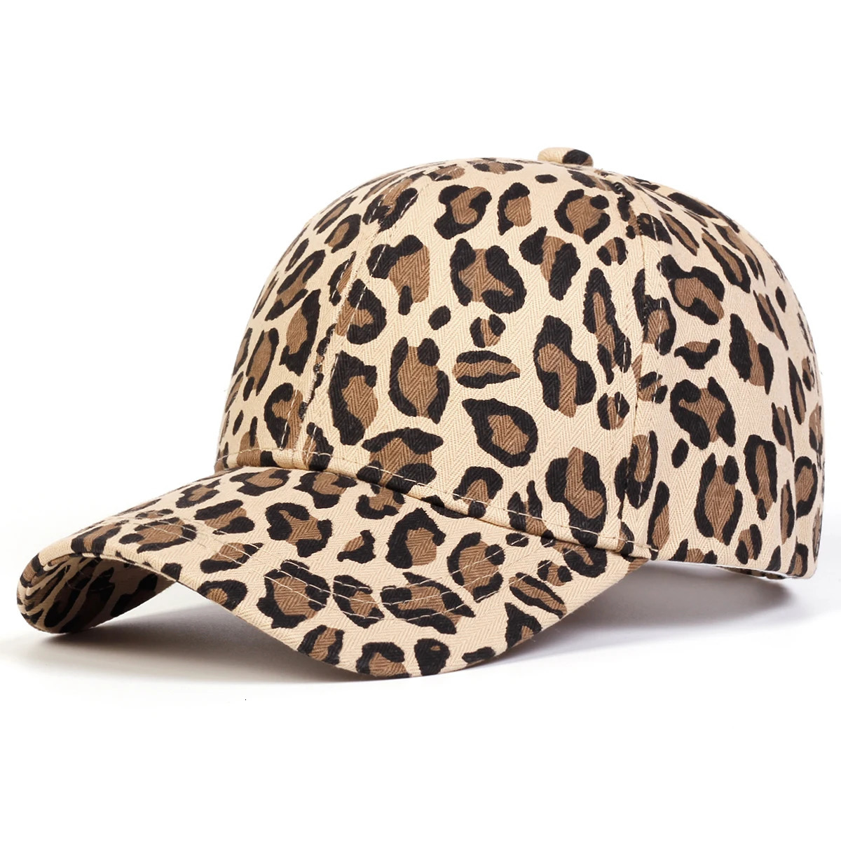 Neutral leopard print baseball cap spring autumn outdoor adjustable casual cap sun protection cap 250214