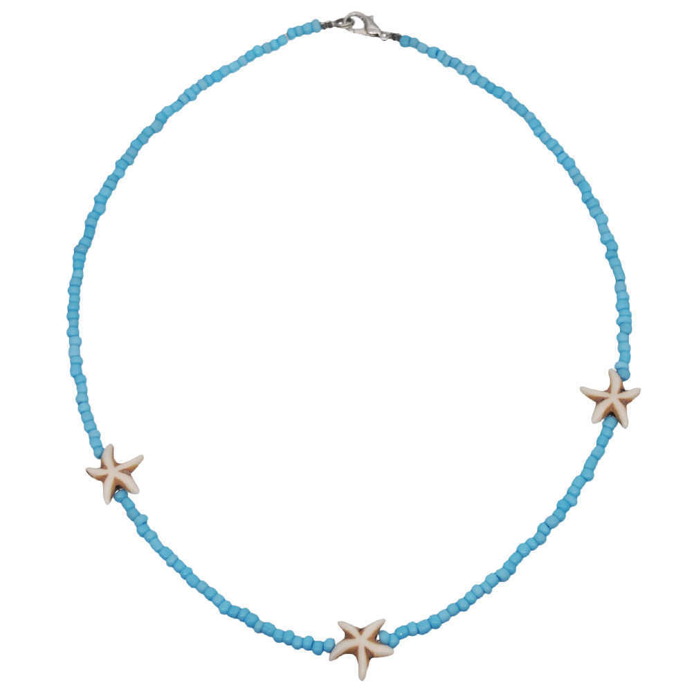 Pendant Necklaces Multi layer jewelry mixed with Pearl Choker Necklace Fashion Color Rice bead clavicle chain short neck chain H25219