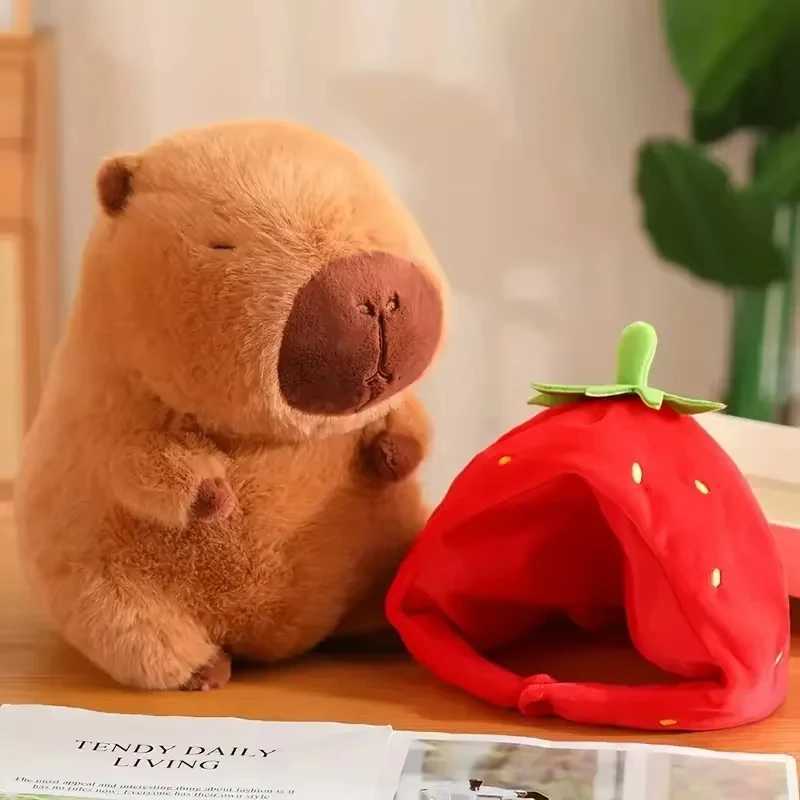 23cm Capybara Plush Toy Simulation Capibara Anime Fluffty Toy Cute Doll Stuffed Animals Soft Plush Doll Christmas Gifts for KidsT250219